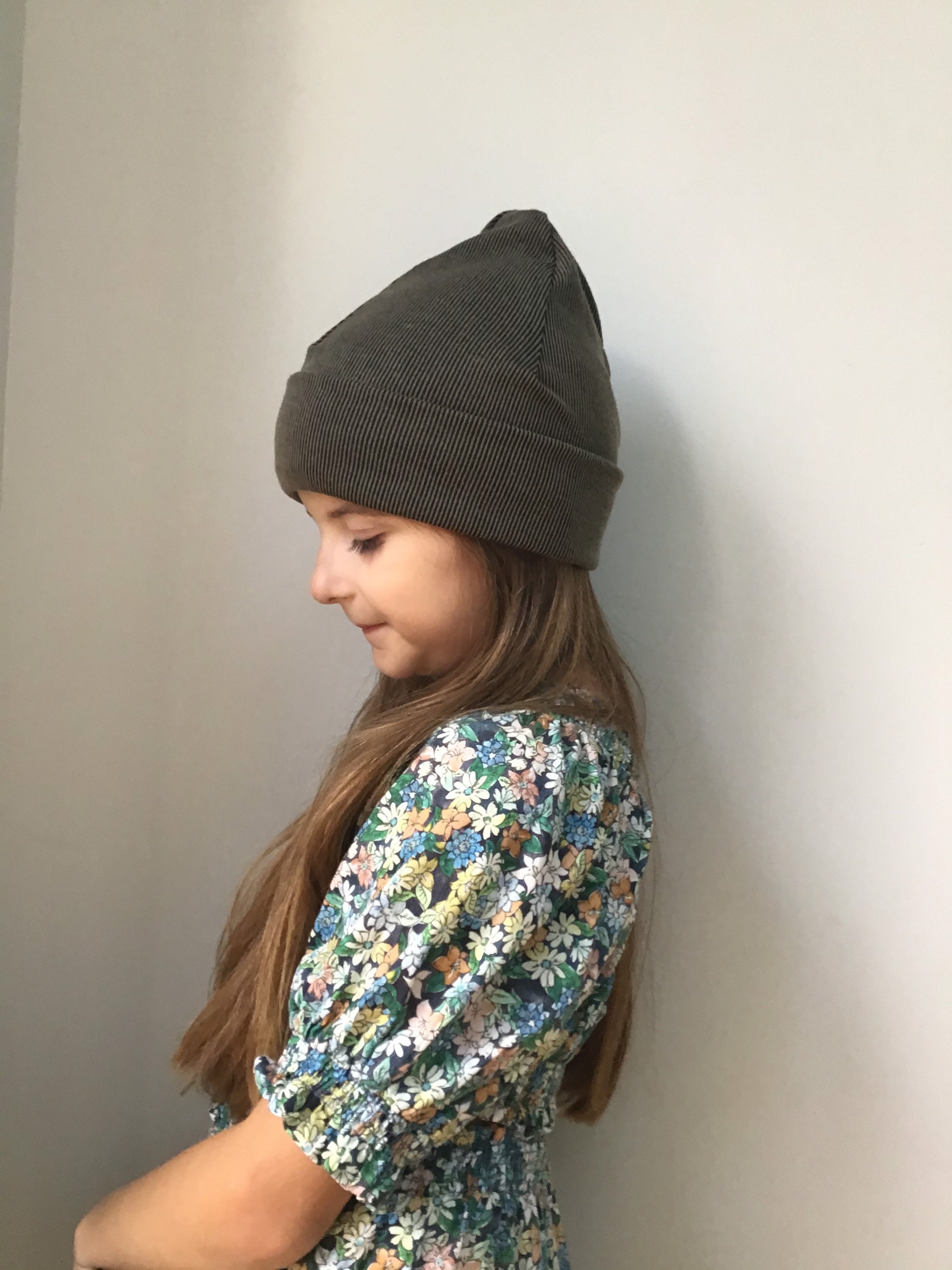 Khaki Green Beanie Hat / Baby Beanie 