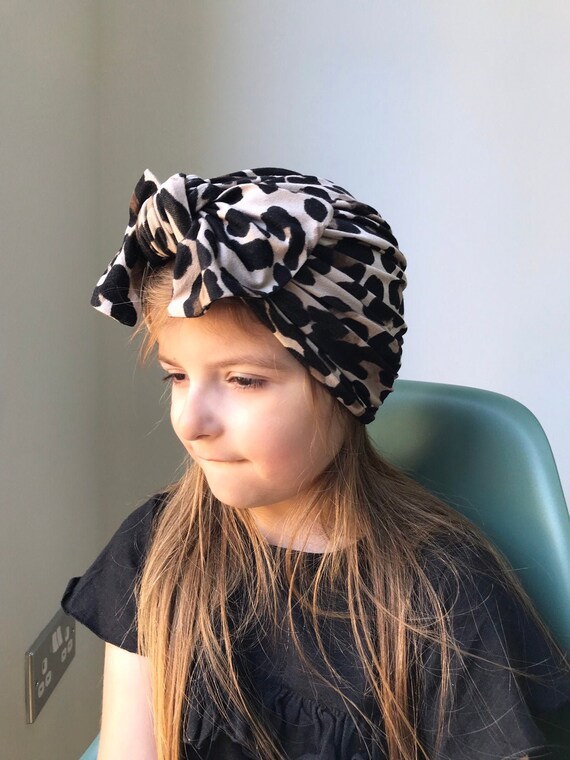 leopard turban baby