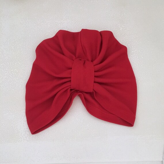 red baby turban