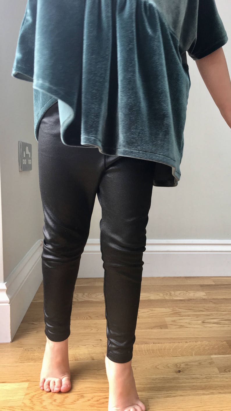 Baby wet leather look leggings wet look kids leggings toddler girls leggings hipster clothes boho clothes hipster girl clothes
