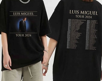 Camisa Luis Miguel Tour 2024, Camisa de fan de Luis Miguel, Camisa de concierto de Luis Miguel 2024 para fan, Regalo de camisa de Luis Miguel