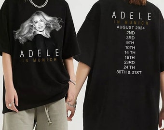 Chemise Adele In Munich 2024, Chemise de tournée Adele In Munich 2024, Chemise de fan Adele, Chemise de concert Adele 2024