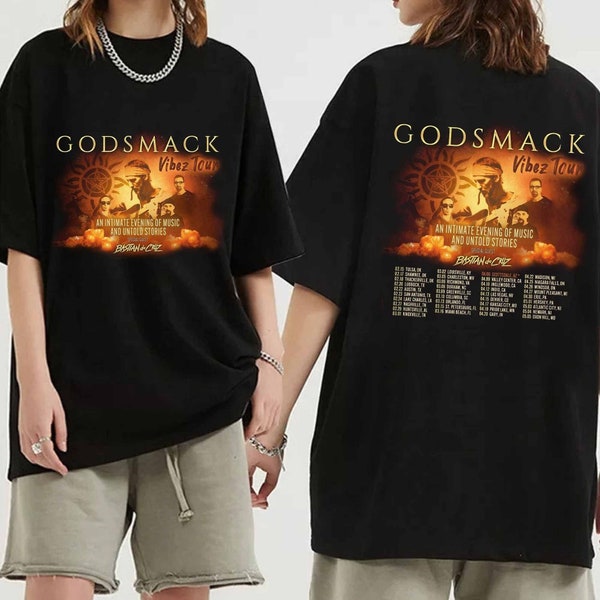 Godsmack Vibez 2024 North American Tour Shirt, Godsmack Band Fan Shirt, Godsmack 2024 Concert Shirt, Godsmack Shirt For Fan