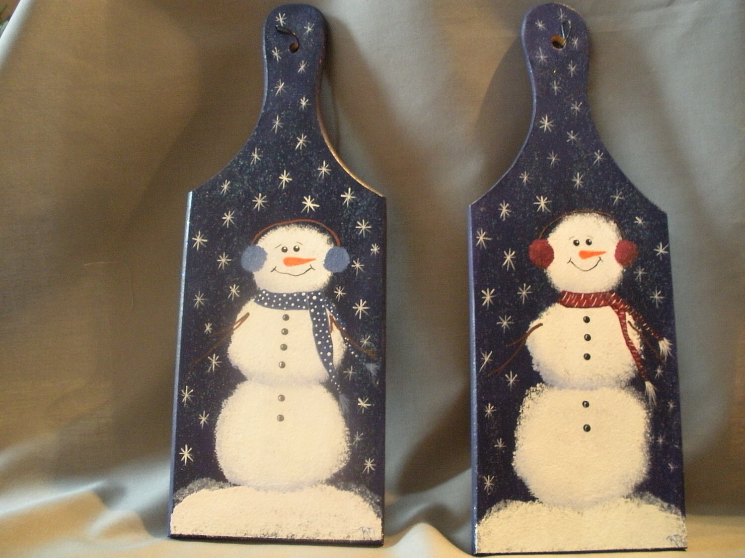 Bonhomme de neige sur une palette en bois | Etsy