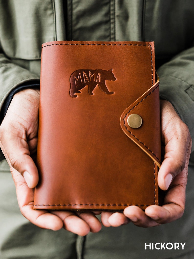 Custom Refillable Leather Snap Journal... 