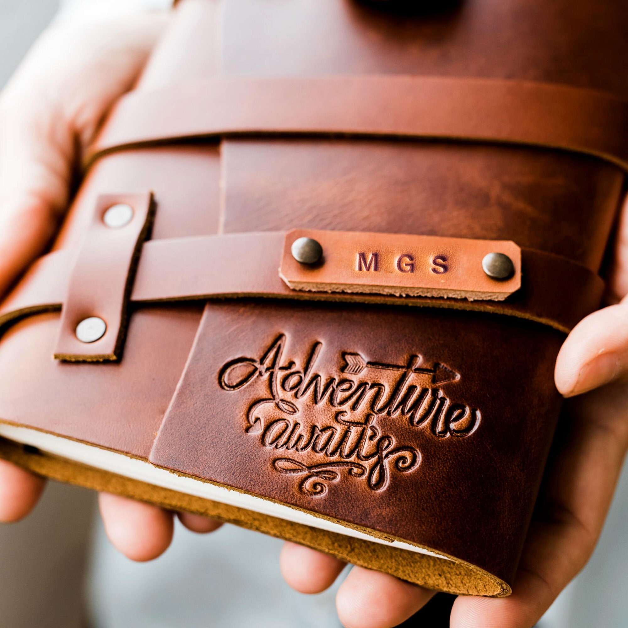 Personalized Leather Journal Custom Notebook Sketchbook Lined Or Unlined Refillable Handmade In Portland Oregon