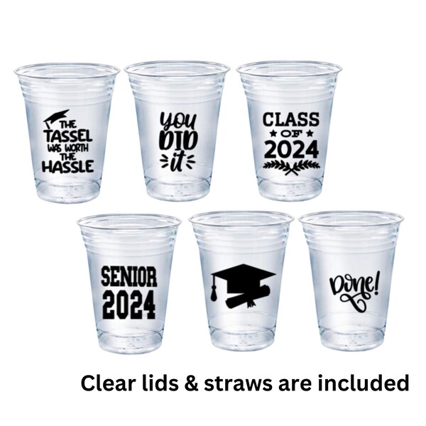 Styrofoam Cups Class of 2024 Etsy