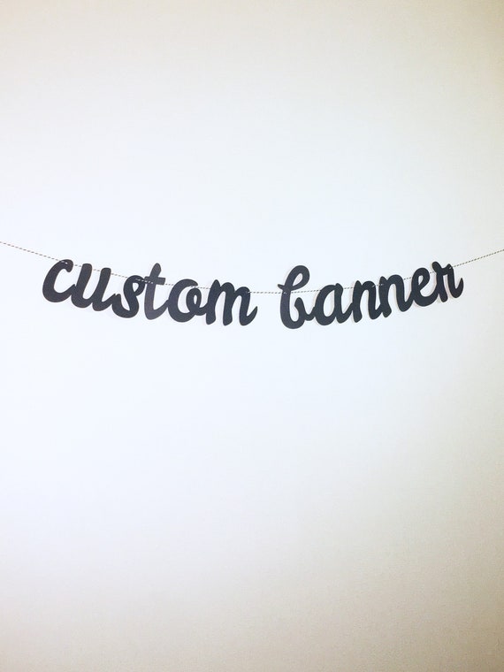 Script Custom Banner Baby Shower Bridal Shower Bride To Etsy
