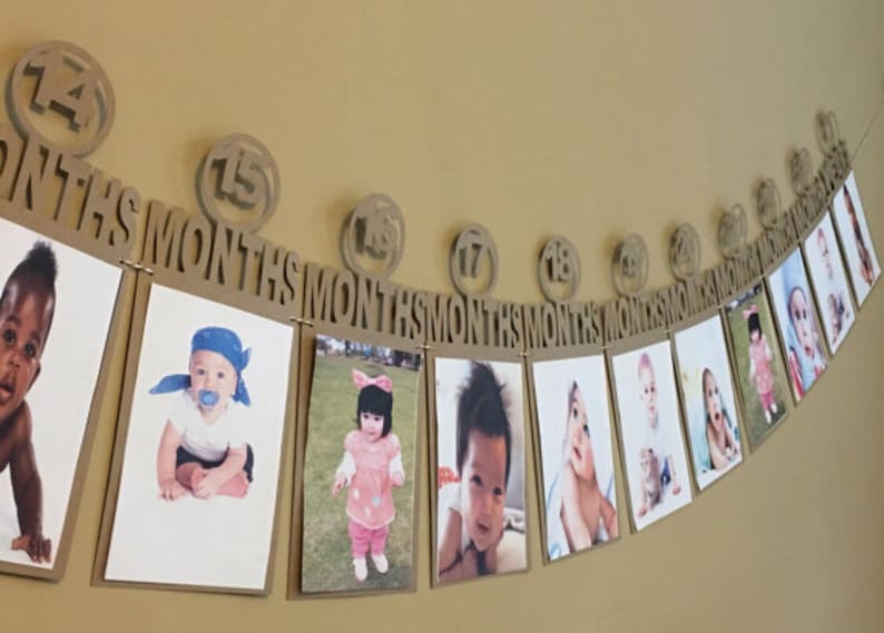 2ND YEAR Baby SECOND birthday banner first year birthday decor party supply baby boy baby girl wall decor party decor