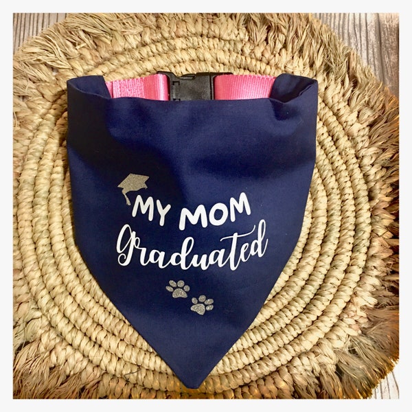 Graduation Decorations 2024, Bandana, Class of 2024, Graduation Banner, Graduation Party, Seniors 2024, Mom Graduated, Graduation Prop, Pet