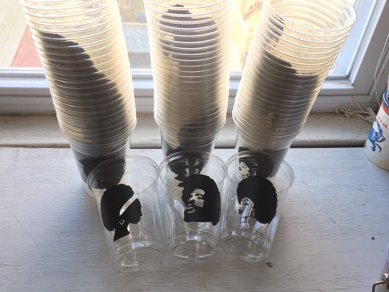 African American Party 70s party Birthday Cups disposable Etsy