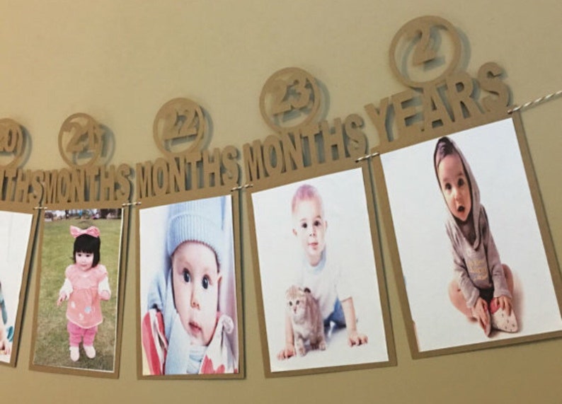 2ND YEAR Baby SECOND birthday banner first year birthday decor party supply baby boy baby girl wall decor party decor