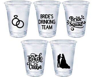 Bachelorette Party | 16oz disposable party cups with lids and straw | I do Crew | Disposable Cups | Party | baby shower | Birthday Wedding
