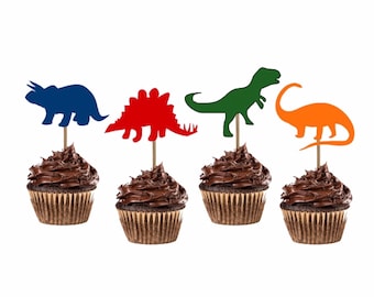 Dino cupcake topper / baby birthday / first birthday / kid birthday / birthday decoration / center piece / party prop / cupcake topper / din