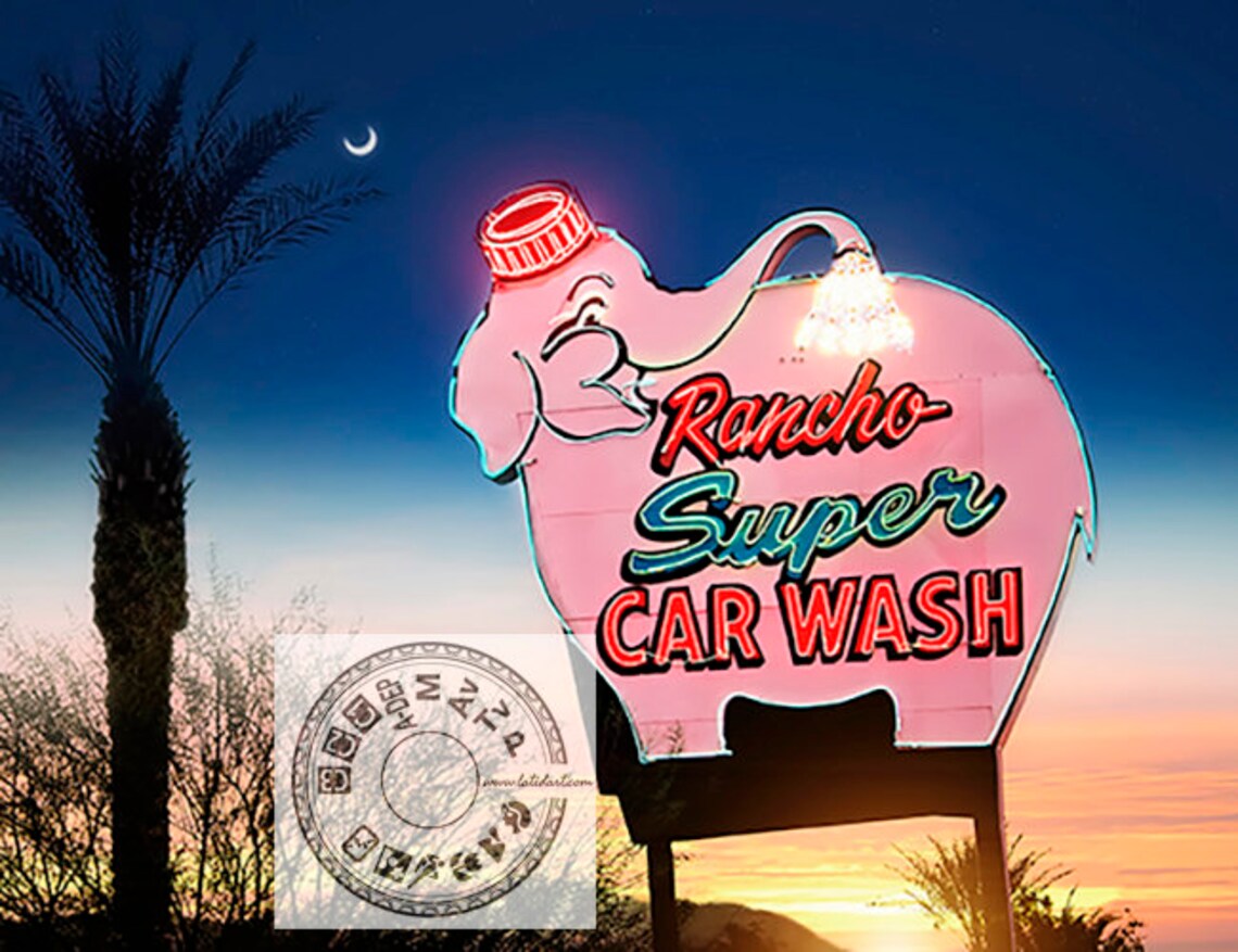 FINE ART PHOTOGRAPHY Rancho Super Car Wash Palm Springs Etsy