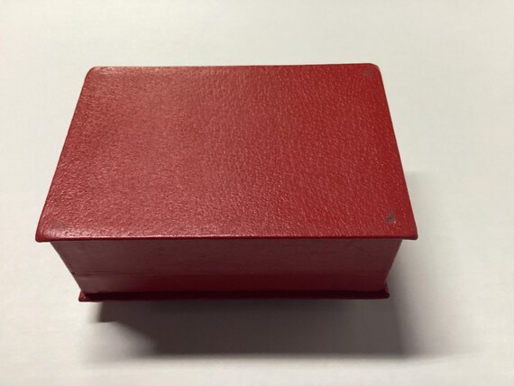 Red Leather Button Box - image 8