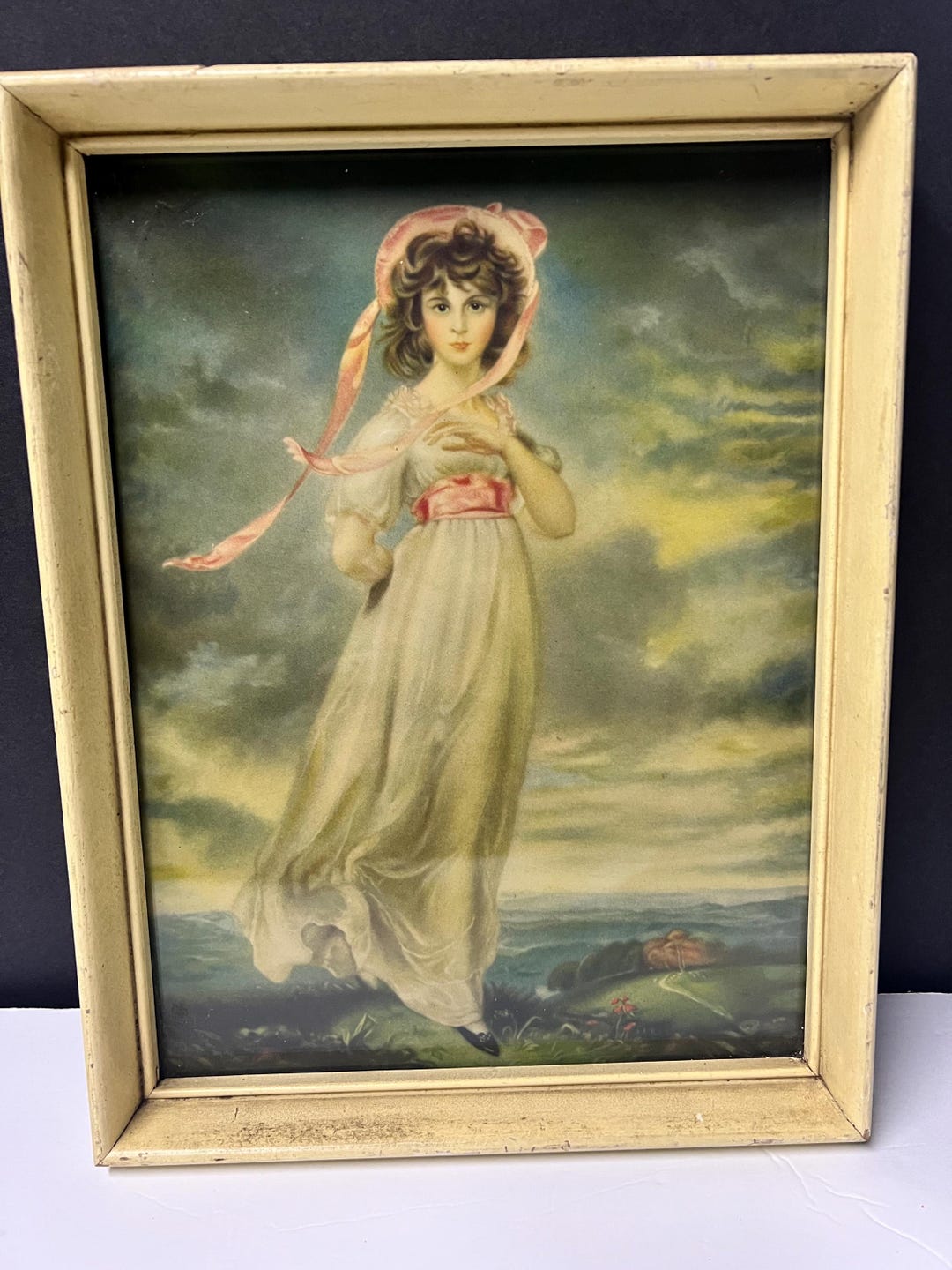Framed Print “pinkie”, Commissioned Work of Sarah Moulton by Thomas ...