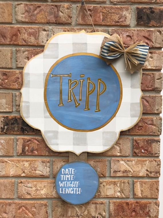 Hospital Door Hanger Hospital Door Hanger Baby Baby Boy Door Etsy