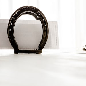 horseshoe napkin holder, horseshoe, horseshoe decor, horseshoe gift, horseshoe table decor, horseshoe wedding gift, wedding gifts for couple