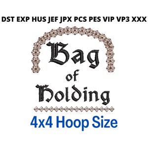 Tasche mit Dungeons and Dragons Stickmuster | Sofort Download