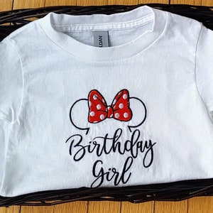 Birthday Girl Shirt 2T-6T, Minnie Mouse Birthday T-shirt/ Birthday Girl Tshirt/ Birthday Girl Gift