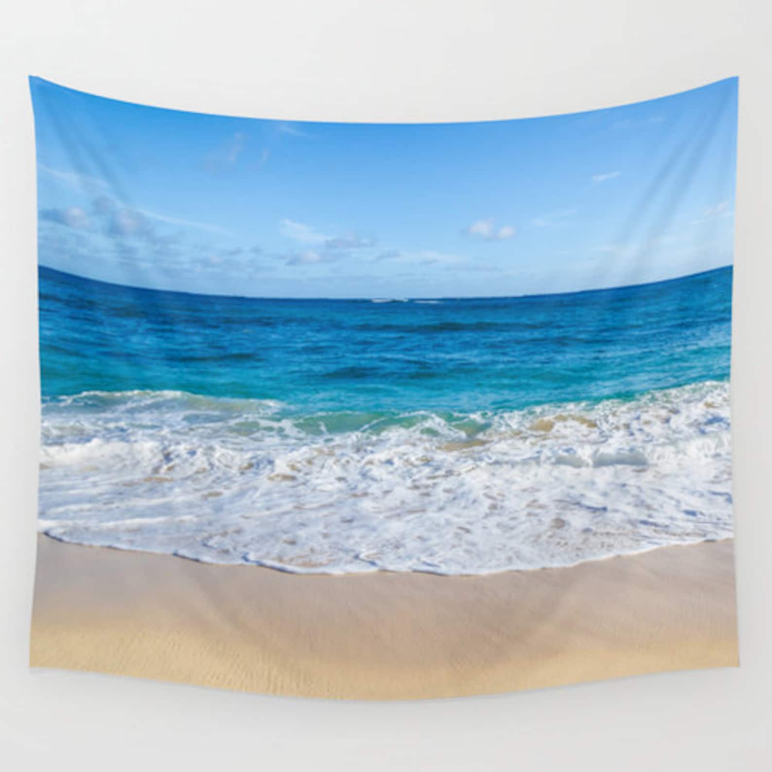 Ocean Wall Tapestry Beach Wall Tapestry Tropical Blue Etsy