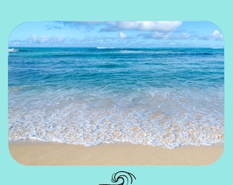 Ocean bath mat/Beach Bathroom decor/beach bathroom mat/ocean bathroom rug/beach house decor/gift for home/unique bath mat/bathroom gift