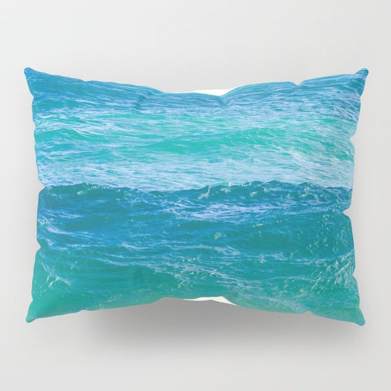 Turquoise ocean Pillow Shams standart set of 2 king set of 2 Etsy