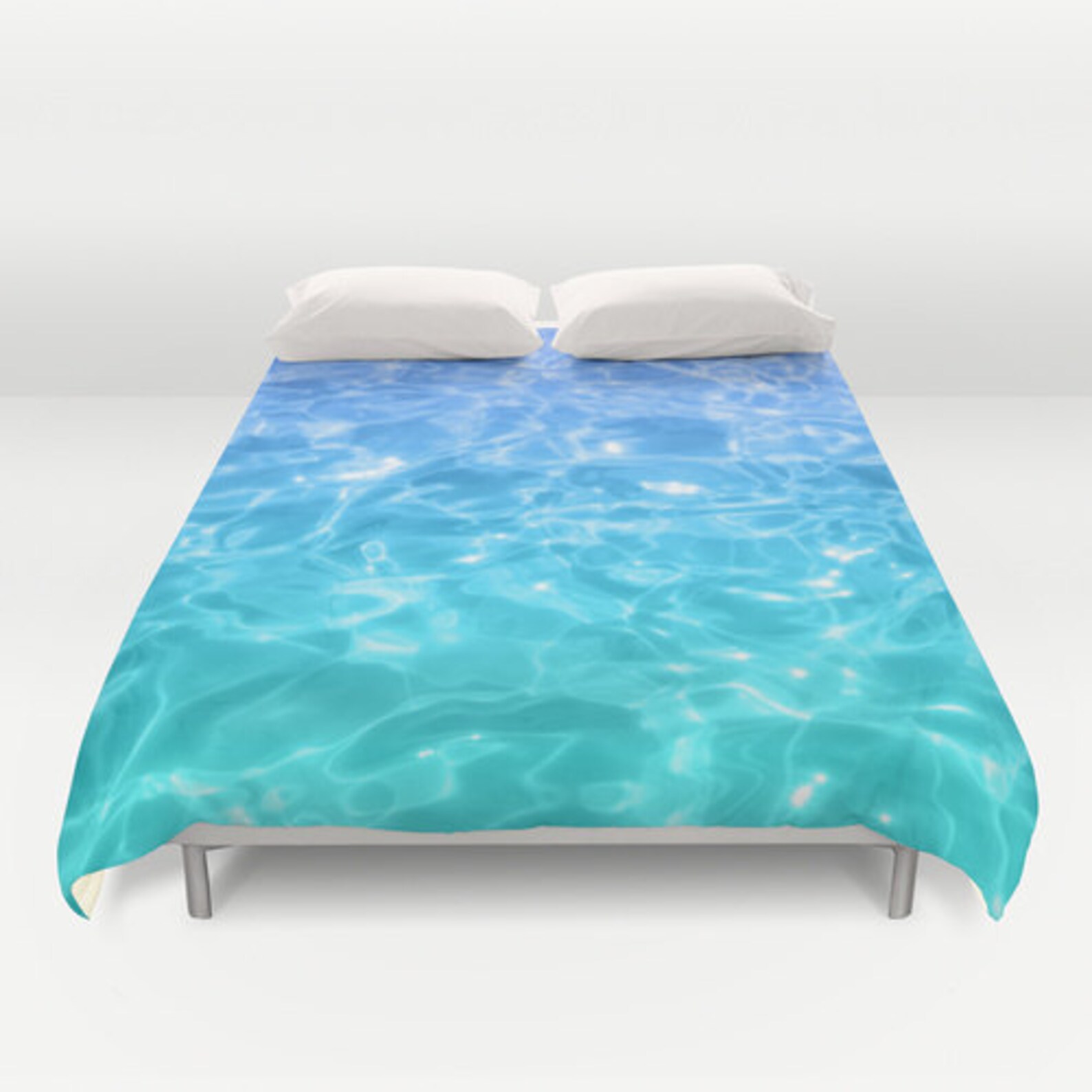 Water Duvet Cover Blue Aqua Duvet Water Bedding Ocean Etsy