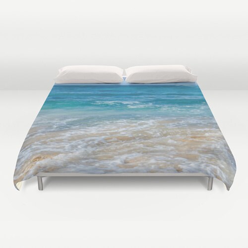 Blue Ocean Duvet Cover Water Bedding Cover Wave Blue Aqua Etsy
