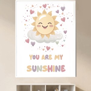 You Are My Sunshine Baby Room Decor/nursery Wall Art/set of 3 Prints ...