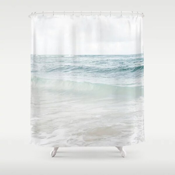 Beach Shower Curtain Etsy