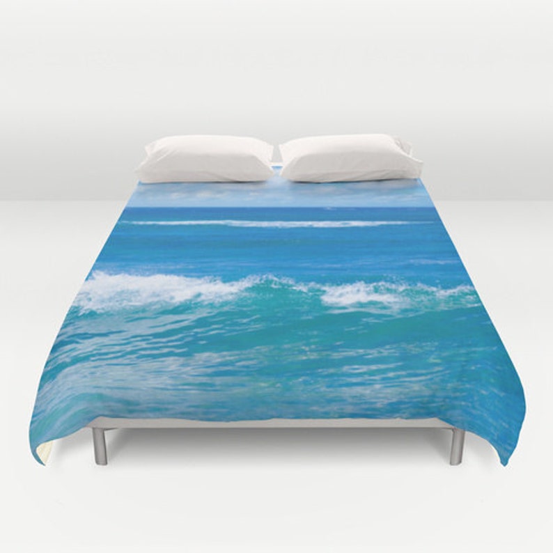Blue Ocean Duvet Cover Water Bedding Water Duvet Cover Etsy