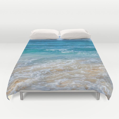 Blue Ocean Duvet Cover Water Bedding Cover Wave Blue Aqua Etsy