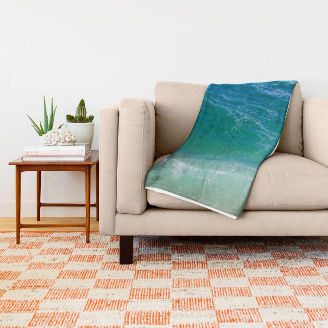 Turquoise Ocean Fleece Blanket Deep Ocean Hawaii Blue Sea Etsy