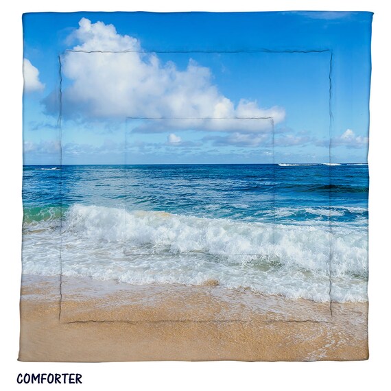 Hawaiian Beach Comforter Ocean Themed Bedding Ocean Comforter Etsy