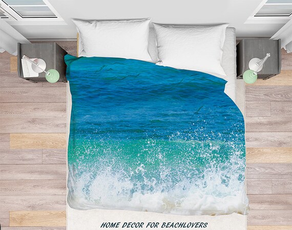 Ozean Welle Bettbezug Wasser Bettwasche Welle Bettbezug Etsy