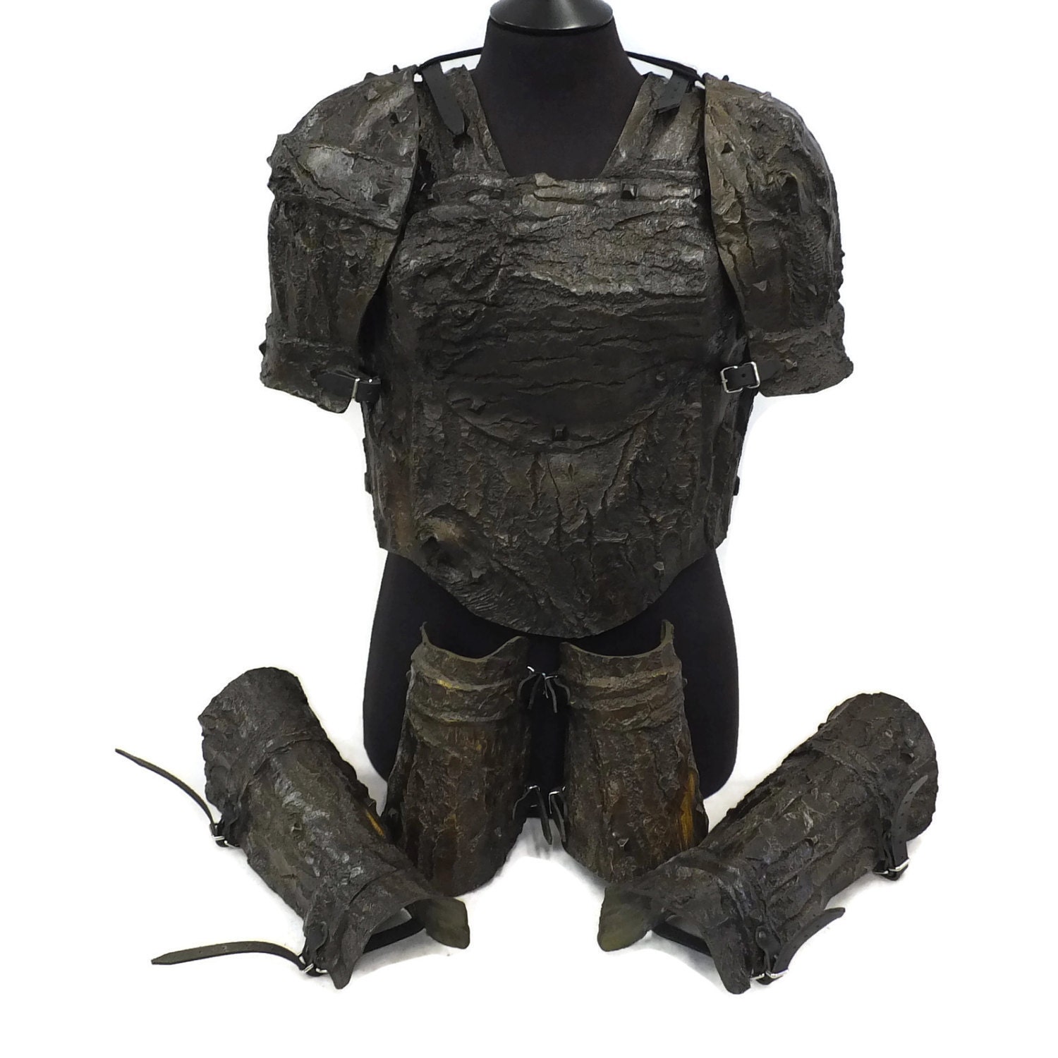 Larp Armour Female Bark Armour Set Etsy