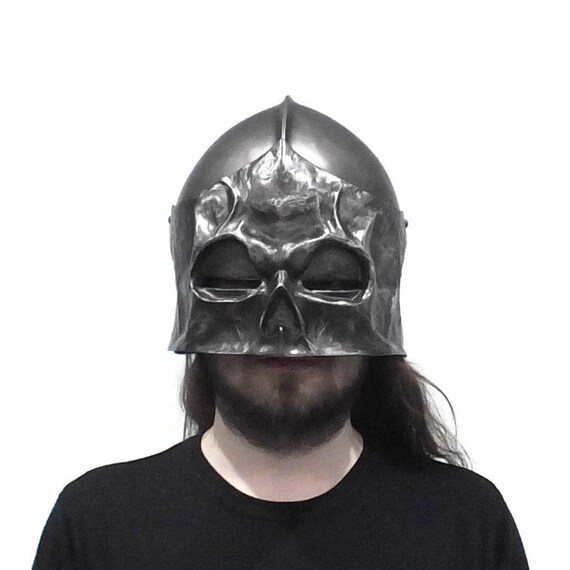 Larp Helmet, Fantasy Helmet, Cosplay Helmet, Evil Knight Helmet, Sinister  Sallet - Etsy