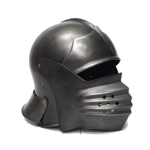 Larp Helmet, Medieval helmet, Cosplay helmet, Knight helmet, Bellows Sallet