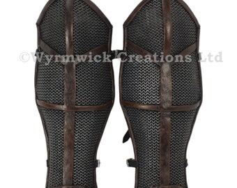 Snagiron Chainmail and Leather style Greaves