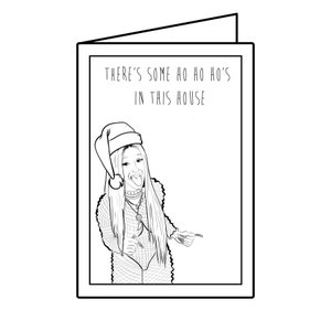 Il y a de la carte de vacances HoHoHo’s Pop (4 « x6 ») | Carte de vœux illustrée, Culture pop, Cartes drôles