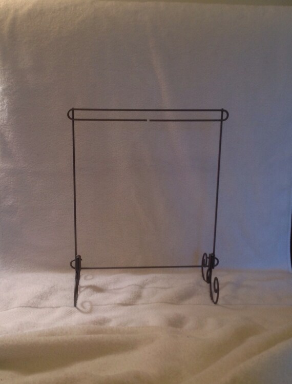 Dark Gray Wire quilt table stand holder for mini quilts up to Etsy