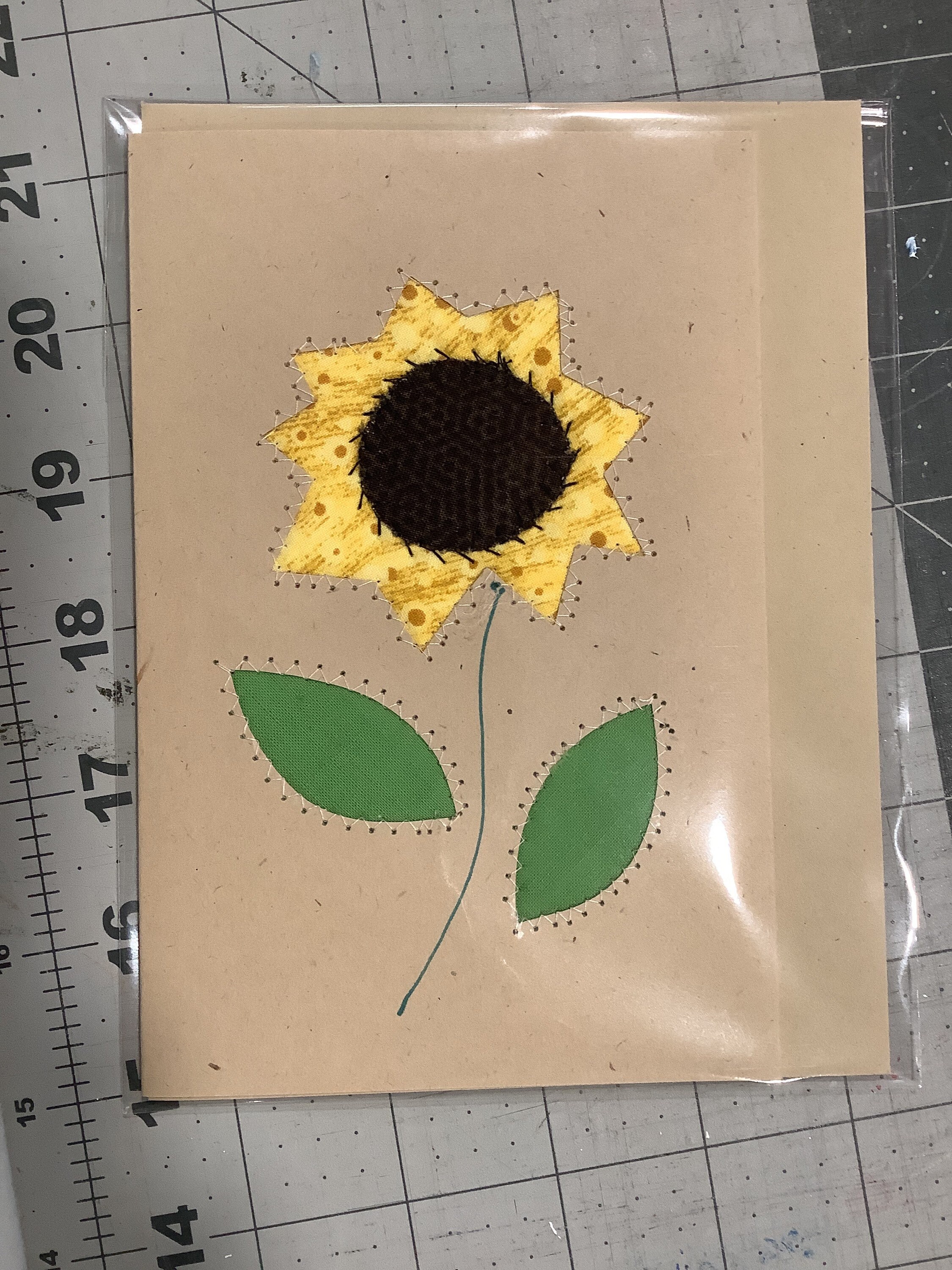 BEST Handmade Quilted Sunflower Blank Note Card Greeting Card Birthday ...