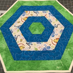 1019 BEST Free Shipping Cat Lovers Hexagon Quilted Centerpiece Table Topper Runner washable, reversible all cotton