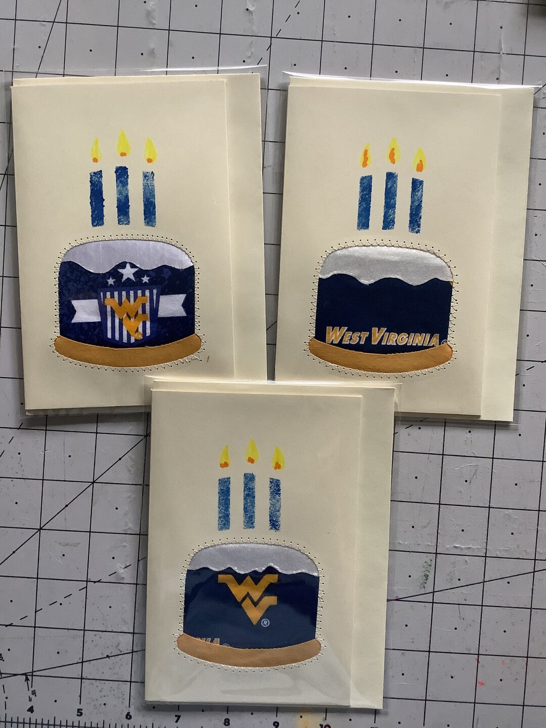 BEST WVU Birthday Cake Graduation Card Homemade Greeting West Virginia