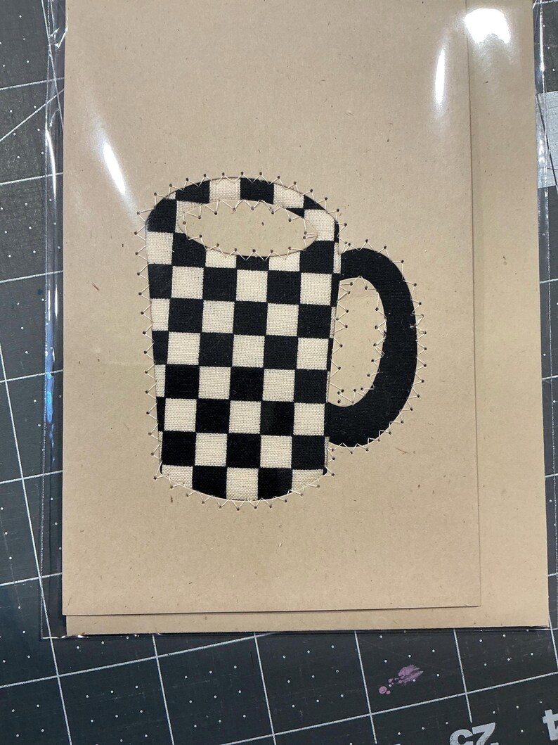 BEST Free Shipping Homemade Coffee Mug Greeting Card, Blank Note Card ...