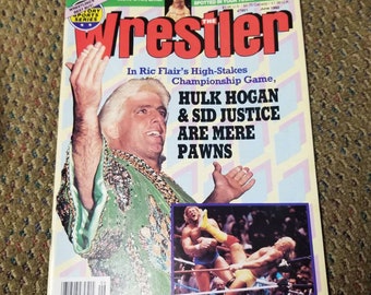 Vintage The Wrestler Magazine Ric Flair Cover June 1992
