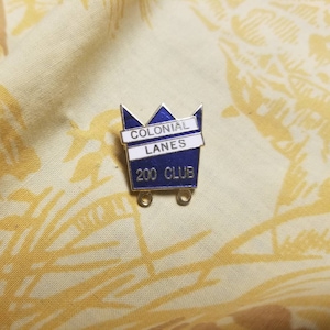 Colonial Lanes 200 Club Bowling Enamel Pin