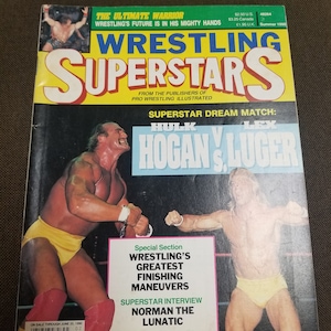 Wrestling Superstars Sommer 1990 Hulk Hogan Lex Luger Cover